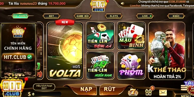Tiến lên Hitclub là trò chơi quen thuộc được nhiều người yêu thích