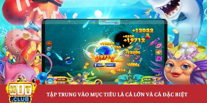 Tập trung vào mục tiêu là cá lớn và cá đặc biệt